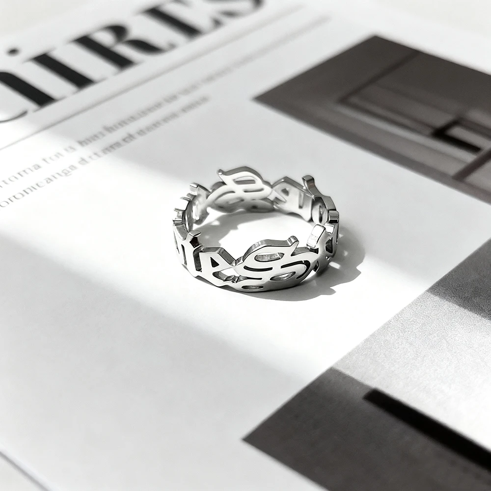 Custom Stainless Steel Gothic Rings Women Old English Luxury Name Ring Men Personalized Dating Ring Couple Jewelry Wedding Gift
Custom Stainless Steel Gothic Rings Women Old English Luxury Name Ring Men Personalized Dating Ring Couple Jewelry Wedding Gift
