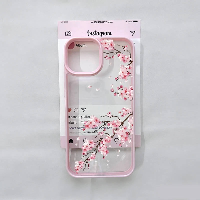 Surrounding Pink Plum Blossom Phone Case For iPhone 16 17 Air 14 13 15 Pro Max 12 11 X XR 7 8 Plus Magnolia Flowers Hard Cover
Surrounding Pink Plum Blossom Phone Case For iPhone 16 17 Air 14 13 15 Pro Max 12 11 X XR 7 8 Plus Magnolia Flowers Hard Cover