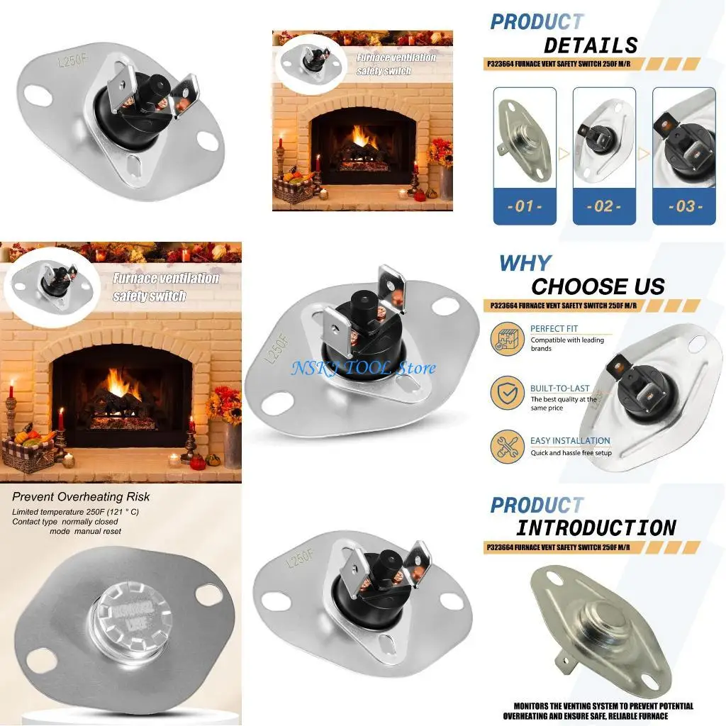 L8RC P323664 Vent Safety Switches Manual Reset Universals Part
L8RC P323664 Vent Safety Switches Manual Reset Universals Part