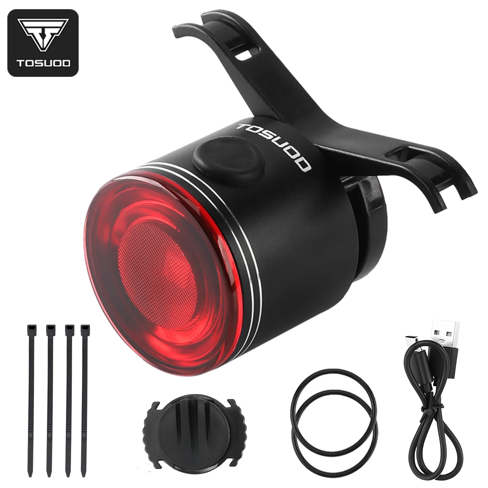 TOSUOD Bicycle Taillight Team Up At The Same Frequency Cycling Taillight IPX6 Waterproof 400mAh Type-C Charging 6 Lighting Modes
TOSUOD Bicycle Taillight Team Up At The Same Frequency Cycling Taillight IPX6 Waterproof 400mAh Type-C Charging 6 Lighting Modes