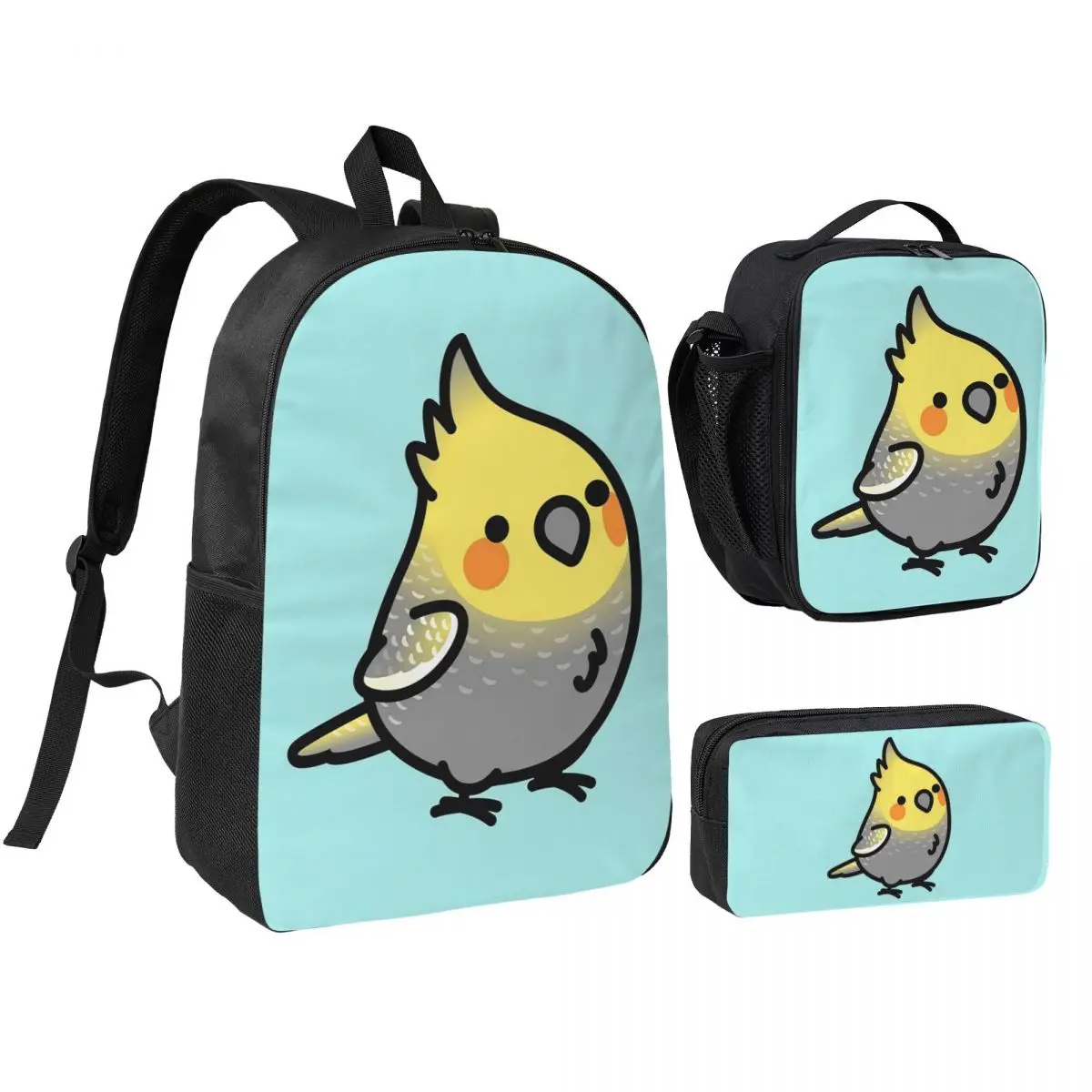 Chubby Pearl Cockatiel Backpack Boys Girls BookBag School Bag Shoulder Bags 3ps Insulated Lunch Bag Pencil Case
Chubby Pearl Cockatiel Backpack Boys Girls BookBag School Bag Shoulder Bags 3ps Insulated Lunch Bag Pencil Case
