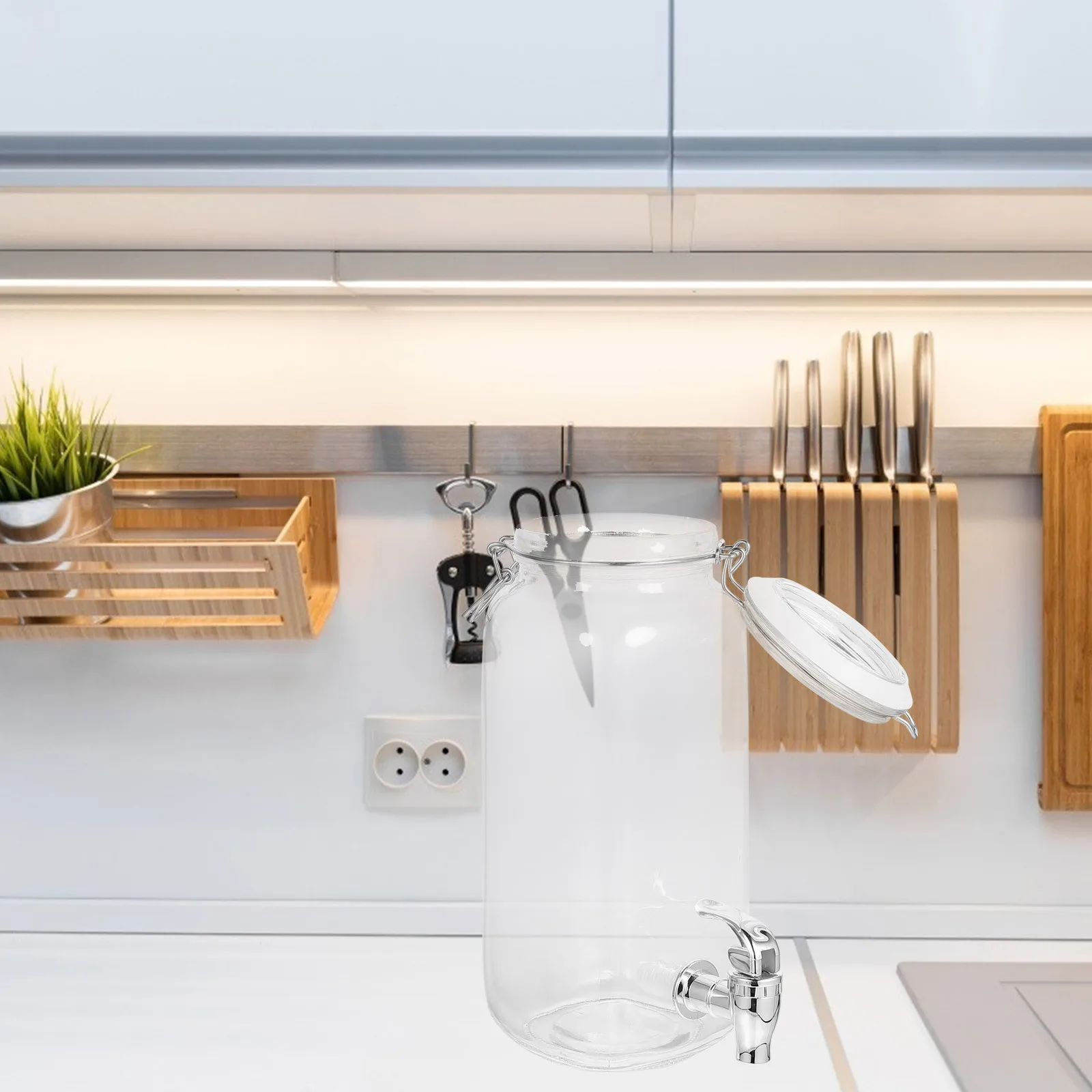 1Pcs Multipurpose Glass Drink Dispenser with Faucet for Wine and Juice Household Storage Drink Dispenser with Faucet
1Pcs Multipurpose Glass Drink Dispenser with Faucet for Wine and Juice Household Storage Drink Dispenser with Faucet