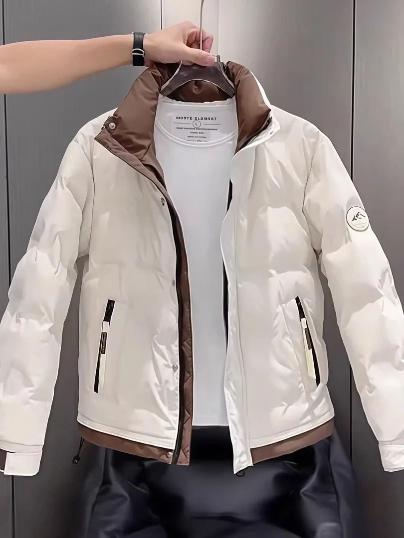 Men's Winter ort Thiened Stand Collar down Jaet Slim Fit Warm Coat Anti-Cold Outerwear Sli Men's Casual Faion
Men's Winter ort Thiened Stand Collar down Jaet Slim Fit Warm Coat Anti-Cold Outerwear Sli Men's Casual Faion