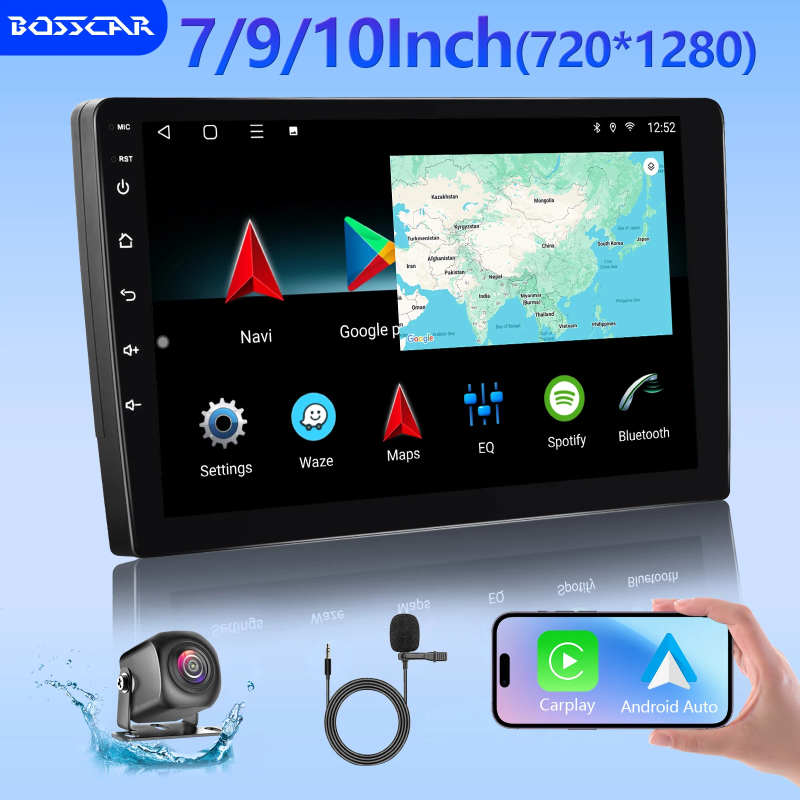 BOSSCAR Car Radio 2 Din 7"9"10"Android 12 Apple Carplay Automotive Multimedia Player GPS Auto Touchscreen RDS DSP Car Stereo
BOSSCAR Car Radio 2 Din 7"9"10"Android 12 Apple Carplay Automotive Multimedia Player GPS Auto Touchscreen RDS DSP Car Stereo