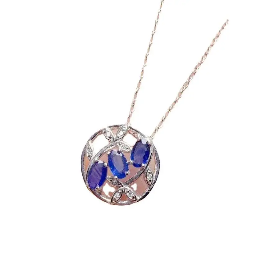 Best Seller ZECAA Sapphire Jewelry With Natural Blue Sapphire Gemstone 3*5mm Lady Silver Blue Sapphire Pendant Jewelry For Girl
Best Seller ZECAA Sapphire Jewelry With Natural Blue Sapphire Gemstone 3*5mm Lady Silver Blue Sapphire Pendant Jewelry For Girl