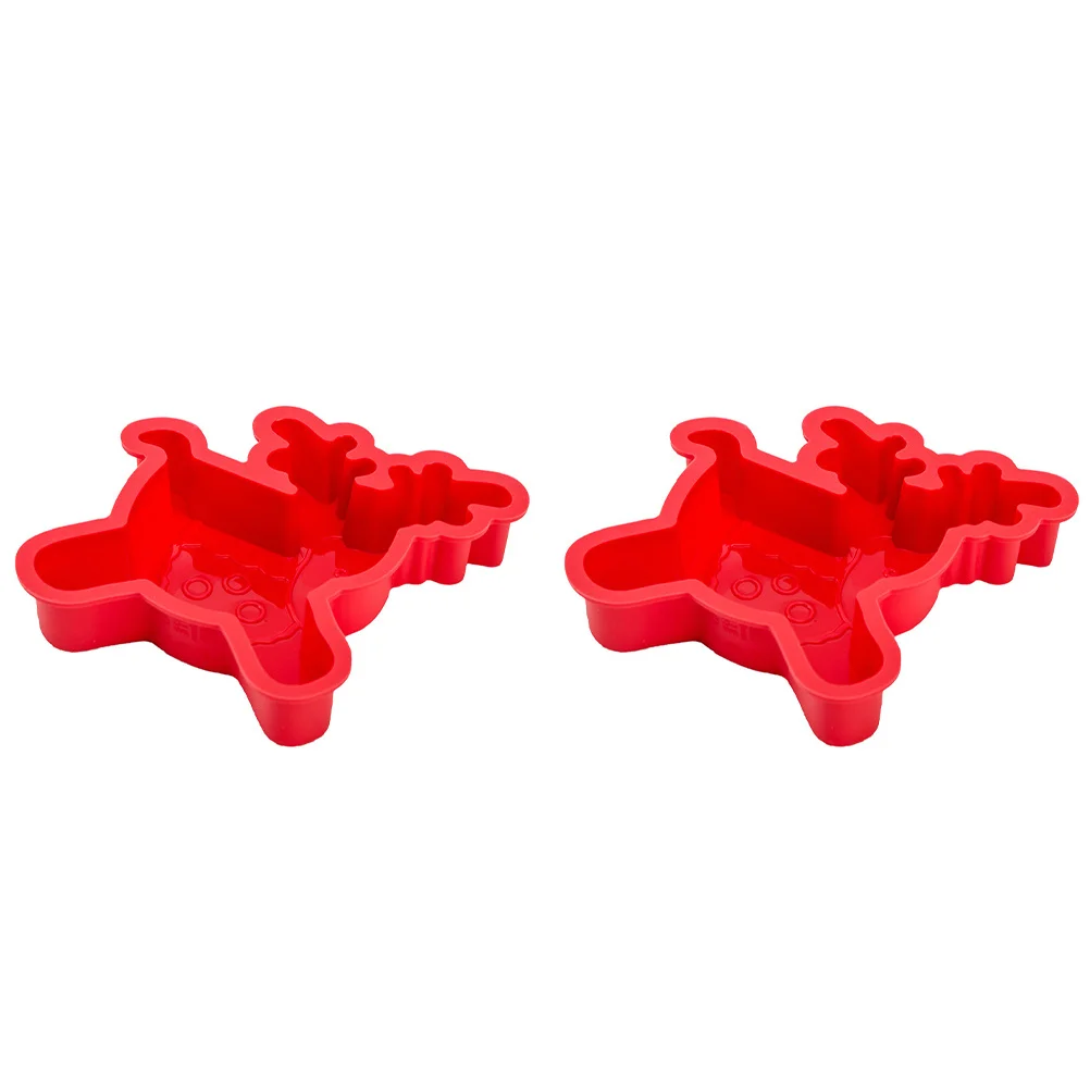 2Pcs Festive Reindeer Silicone Baking Mold Easy Release Non Stick DIY Cake Making Set for Holiday Desserts Silicone Baking Mold
2Pcs Festive Reindeer Silicone Baking Mold Easy Release Non Stick DIY Cake Making Set for Holiday Desserts Silicone Baking Mold