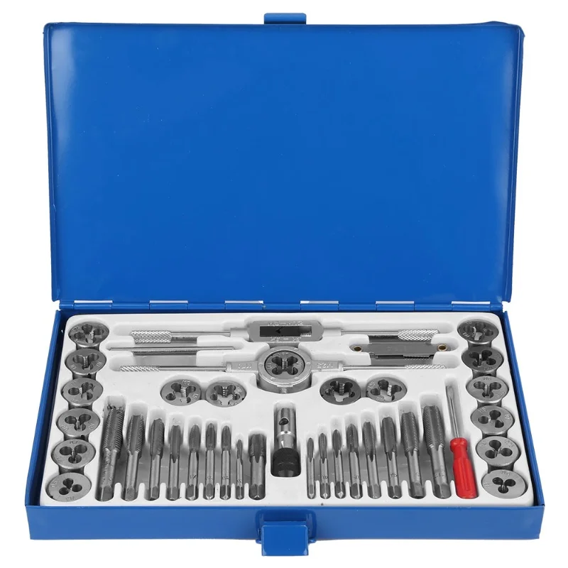 40pcs Tap Die Set High Hardness Alloy Steel Screw Thread Tap Die Hand Tools Set
40pcs Tap Die Set High Hardness Alloy Steel Screw Thread Tap Die Hand Tools Set