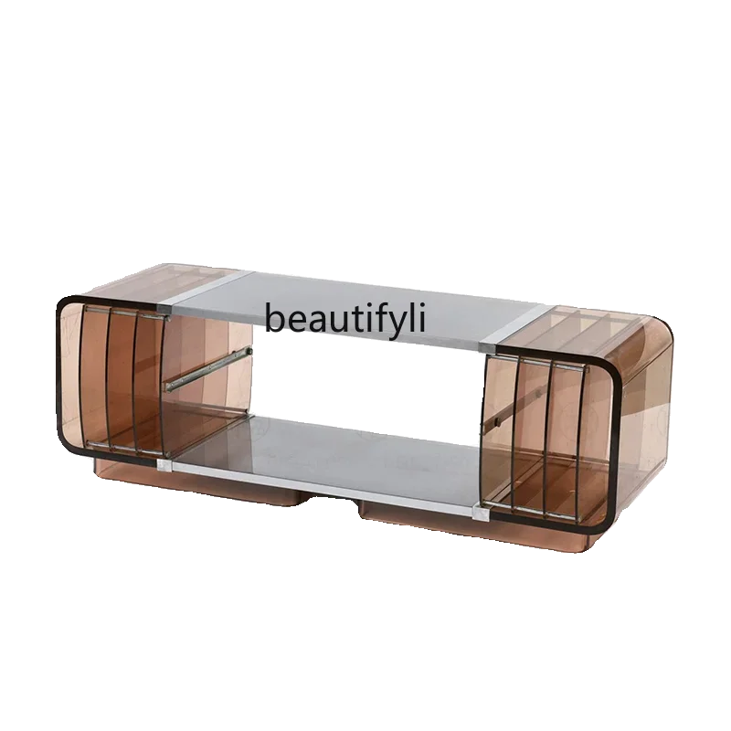 B6 Living room TV cabinet light luxury acrylic brown combination drawer locker modern simplicity
B6 Living room TV cabinet light luxury acrylic brown combination drawer locker modern simplicity
