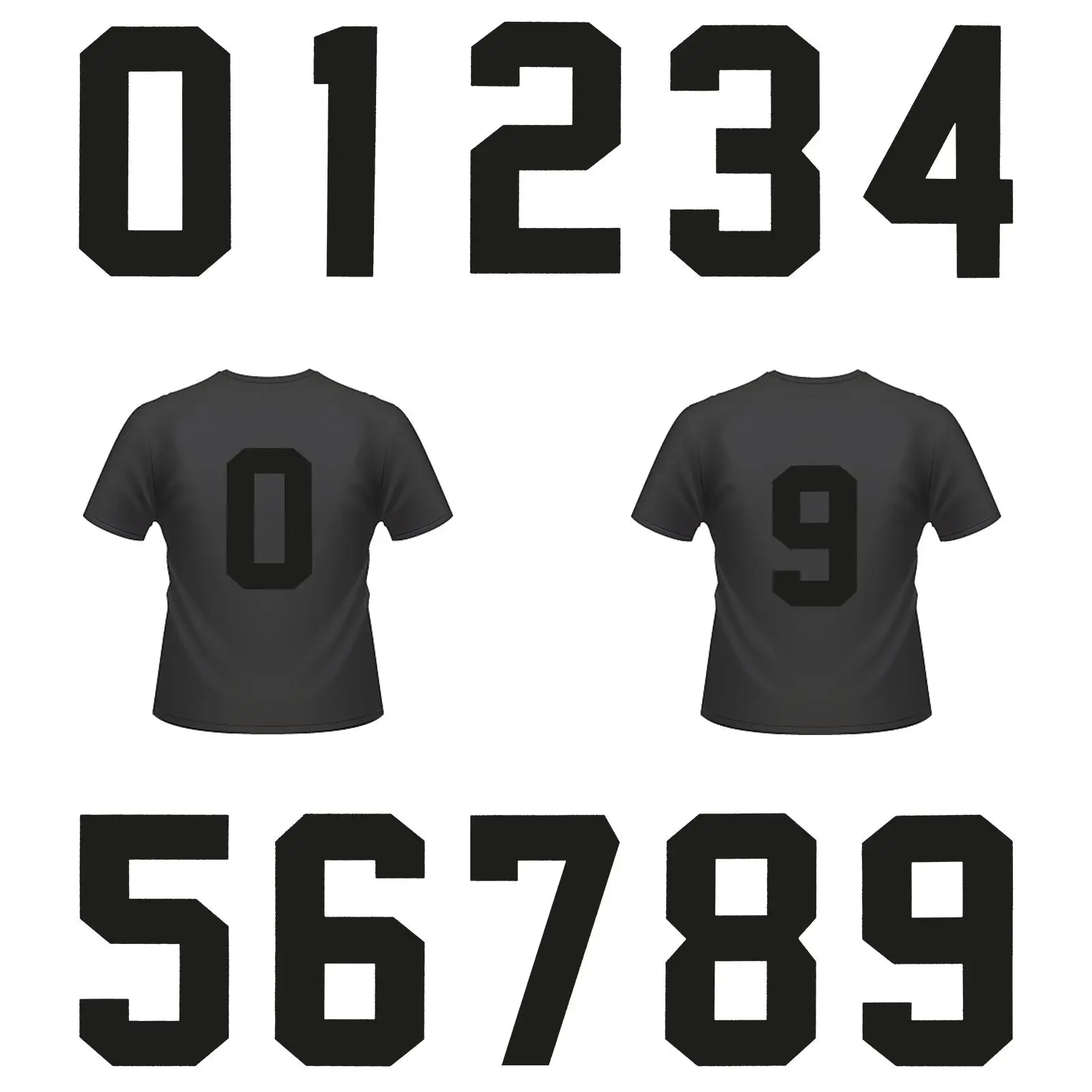 20 Pcs Iron Numbers Transfers Shirts Jeans Bags Pillows DIY Sticker Plastic Washable T Shirt Number Stickers
20 Pcs Iron Numbers Transfers Shirts Jeans Bags Pillows DIY Sticker Plastic Washable T Shirt Number Stickers