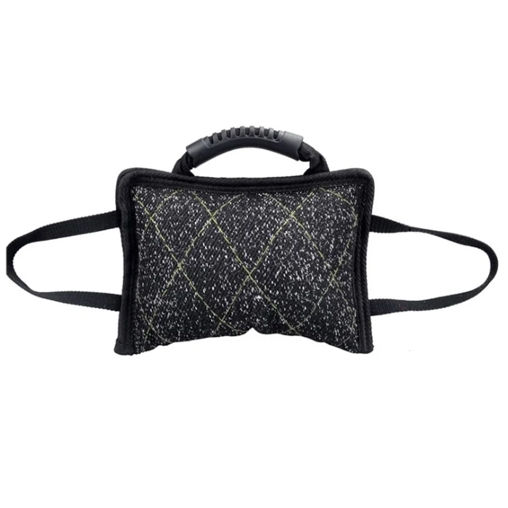 Dog Bite Tug Jute Bite Pillow With Anti Slip Handles Training For Puppies Adult Dogs Outdoor Pet Interactive Play
Dog Bite Tug Jute Bite Pillow With Anti Slip Handles Training For Puppies Adult Dogs Outdoor Pet Interactive Play