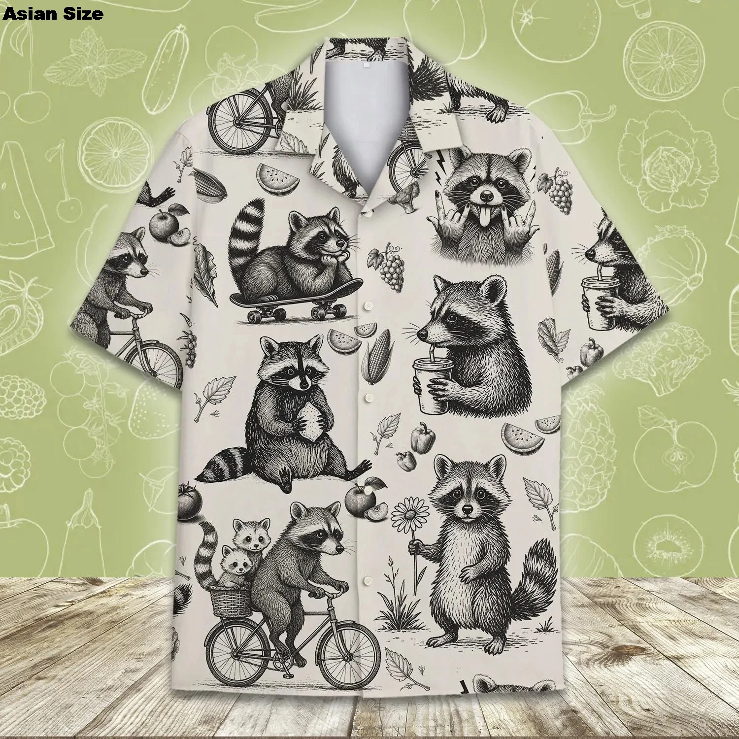 Raccoon Hawaiian Shirt, Tropical Button Up Shirt For Men & Women, Perfect For Beach Days, Fun Gift For Animal Lovers Clothing
Raccoon Hawaiian Shirt, Tropical Button Up Shirt For Men & Women, Perfect For Beach Days, Fun Gift For Animal Lovers Clothing