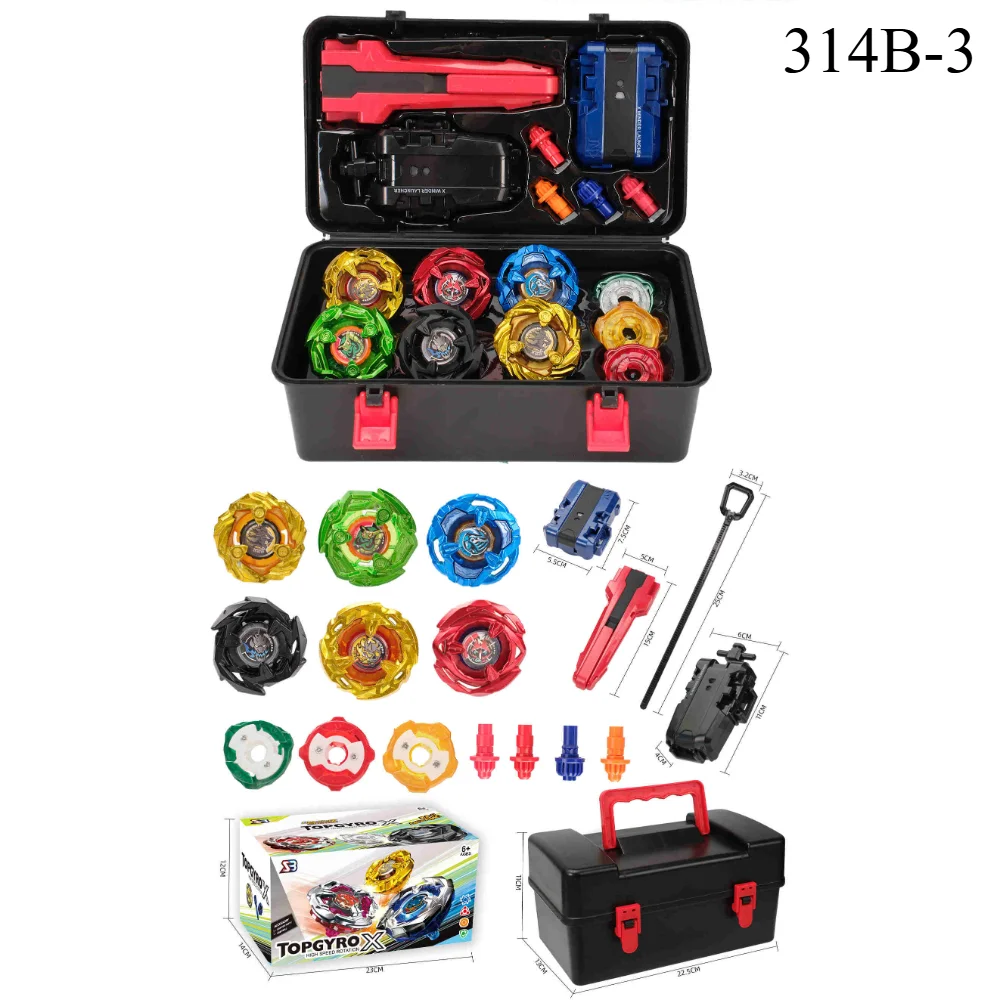 New Hot Sale BX Gyro Attack Gyro Set with Two-way Launcher Combat Gyro Toolbox Children's Gift
New Hot Sale BX Gyro Attack Gyro Set with Two-way Launcher Combat Gyro Toolbox Children's Gift