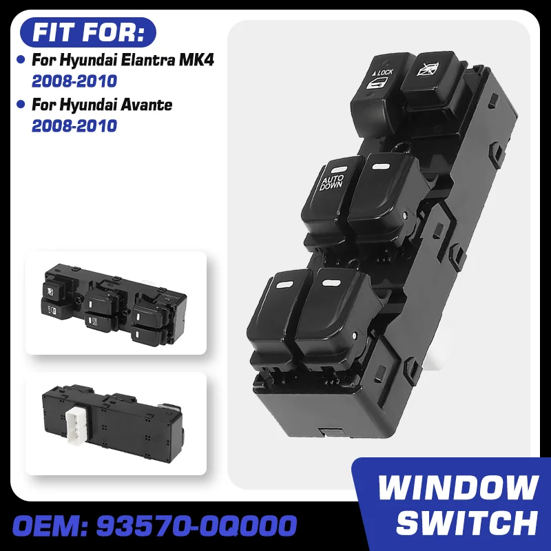 Auto Down Power Master Electric Window Switch Button 14 Pins For Hyundai Avante Hyundai Elantra HD MK4 2008 2009 2010 935700Q000
Auto Down Power Master Electric Window Switch Button 14 Pins For Hyundai Avante Hyundai Elantra HD MK4 2008 2009 2010 935700Q000