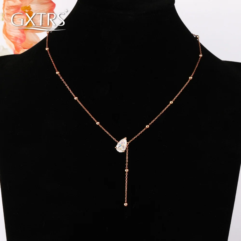 GXTRS 1/2/3CT Waterdrop Moissanite Necklaces For Women 925 Sterling Silver Pear Cut Lab Diamond Pendant Chain Fine Jewelry Gifts
GXTRS 1/2/3CT Waterdrop Moissanite Necklaces For Women 925 Sterling Silver Pear Cut Lab Diamond Pendant Chain Fine Jewelry Gifts