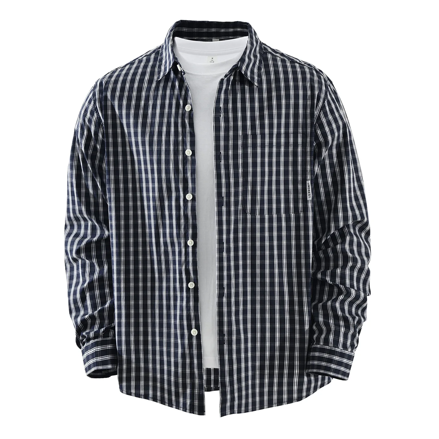 Classic American Retro Plaid Shirt Men's Long Sleeve Loose Casual Outerwear Spring Autumn Blue White Stripes Fashion Brand
Classic American Retro Plaid Shirt Men's Long Sleeve Loose Casual Outerwear Spring Autumn Blue White Stripes Fashion Brand