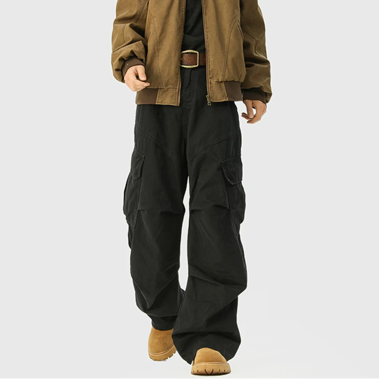 American Retro Washed Folded Work Pants Men's Loose Straight Leg Casual Long Trousers High Street Style Casual Pants
American Retro Washed Folded Work Pants Men's Loose Straight Leg Casual Long Trousers High Street Style Casual Pants