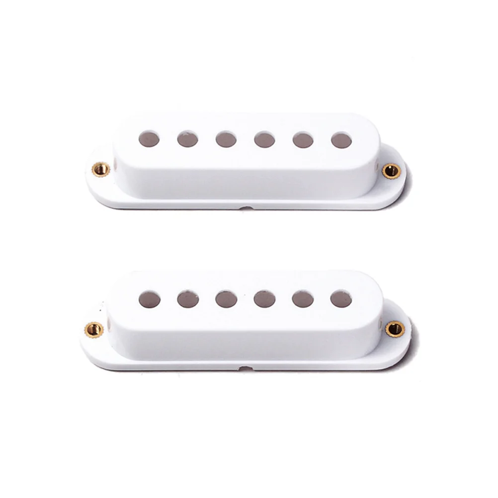 3Pcs Pickup Covers Single Coil White Guitar Replacement Parts ABS Plastic for Electric Guitar DIY Players Learners Bands 
3Pcs Pickup Covers Single Coil White Guitar Replacement Parts ABS Plastic for Electric Guitar DIY Players Learners Bands