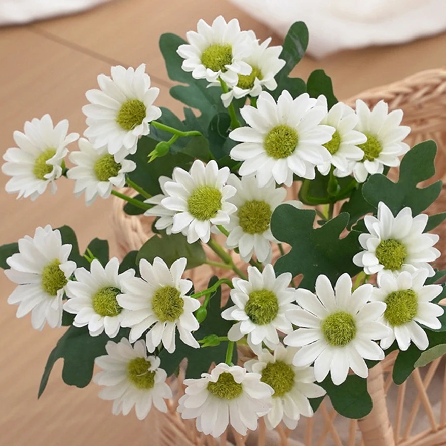 Artificial Flowers Silk Daisy Bouquet Christmas Decorations Home Room Table Wedding Bridal Bouquet Decorative Household Products
Artificial Flowers Silk Daisy Bouquet Christmas Decorations Home Room Table Wedding Bridal Bouquet Decorative Household Products