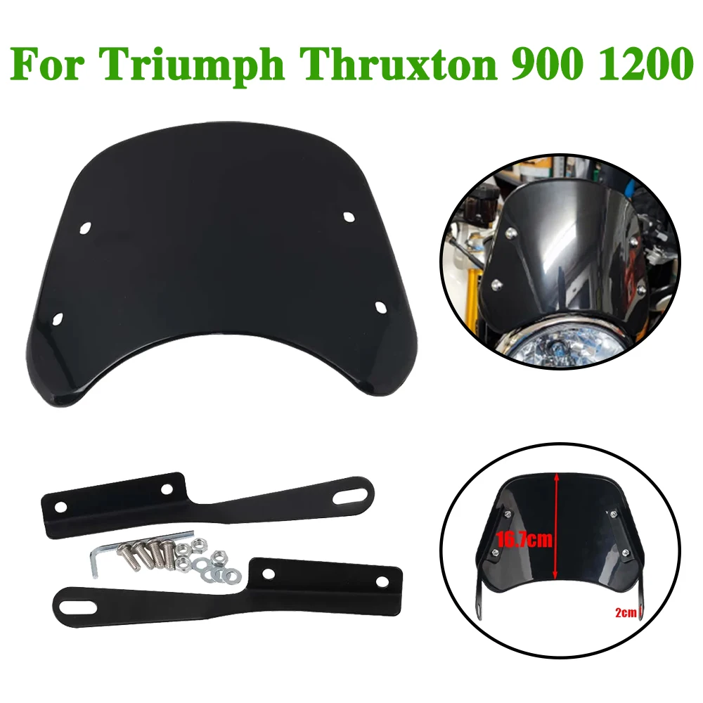Motorcycle Accessories Retro Windscreen Windshield Wind Screen Deflector Cover Guard For Triumph Thruxton 900 1200 R 1200R RS
Motorcycle Accessories Retro Windscreen Windshield Wind Screen Deflector Cover Guard For Triumph Thruxton 900 1200 R 1200R RS