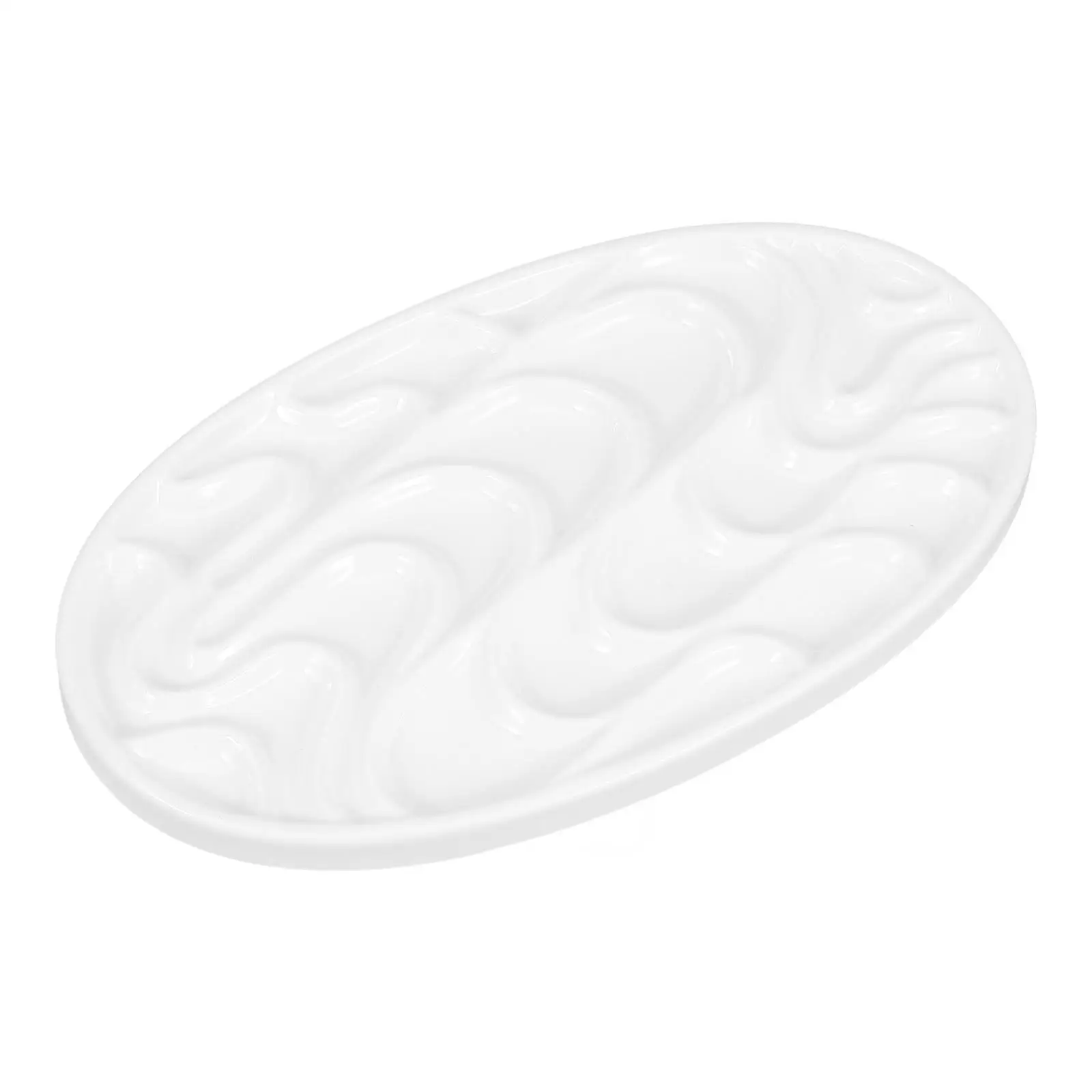 Oval Color Palette Watercolor Mixing Tray Paint Plate White Thickened Design Ergonomic Shape Students Portable Painting Tool
Oval Color Palette Watercolor Mixing Tray Paint Plate White Thickened Design Ergonomic Shape Students Portable Painting Tool