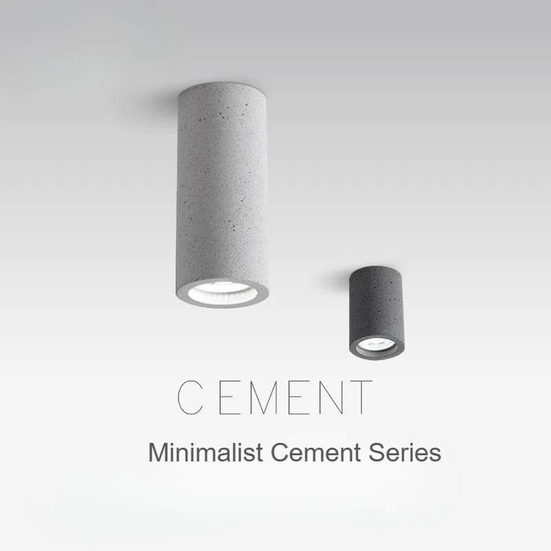 Minimalist Cement Downlight Surface Mounted LED Spotlight GU10 Lamp Holder Living Room Corridor Coffee Decor Ceiling Spot Light
Minimalist Cement Downlight Surface Mounted LED Spotlight GU10 Lamp Holder Living Room Corridor Coffee Decor Ceiling Spot Light