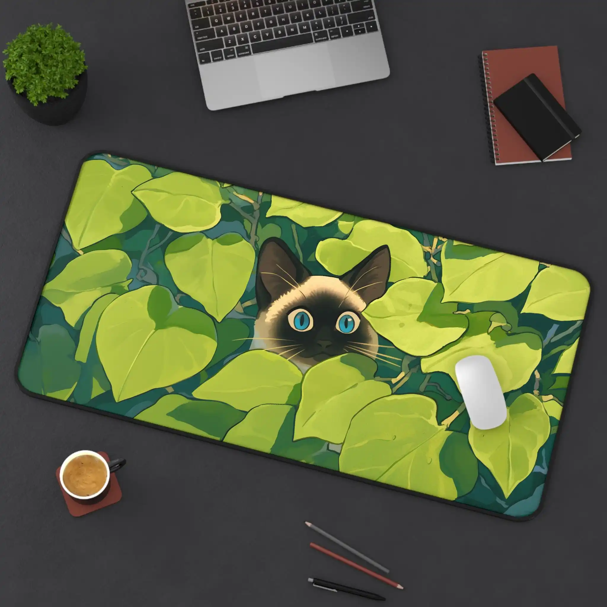Siamese Cat Mouse Pad Hiding in Plants Blue Eyed Cat Looking Through Leaves Cat Lover Desk Mat Gaming Mouse Pad Desk Accessory
Siamese Cat Mouse Pad Hiding in Plants Blue Eyed Cat Looking Through Leaves Cat Lover Desk Mat Gaming Mouse Pad Desk Accessory