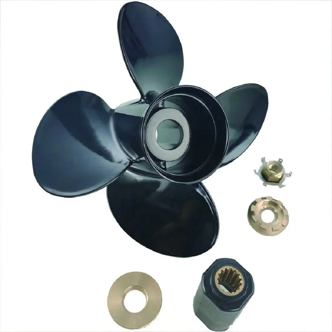 Aluminum Propeller for Mercury Outboard 40 -140 HP Boat Motor Engine Parts Marine Prop 13X15 Pitch 4 Blade 15 Spline Tooth
Aluminum Propeller for Mercury Outboard 40 -140 HP Boat Motor Engine Parts Marine Prop 13X15 Pitch 4 Blade 15 Spline Tooth