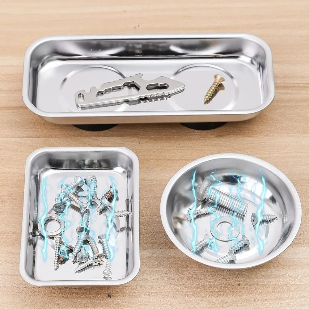 1Pcs Round Square Magnetic Parts Tray Magnet Silver Tool Organizer Stainless Steel Multifunctional Parts Bowl
1Pcs Round Square Magnetic Parts Tray Magnet Silver Tool Organizer Stainless Steel Multifunctional Parts Bowl