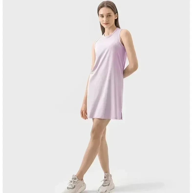 Lemon Summer Active Exercise Tennis Golf Long Skirts Round Collar Sleeveless Straight H Comfortable Cool Women Sport Dress
Lemon Summer Active Exercise Tennis Golf Long Skirts Round Collar Sleeveless Straight H Comfortable Cool Women Sport Dress