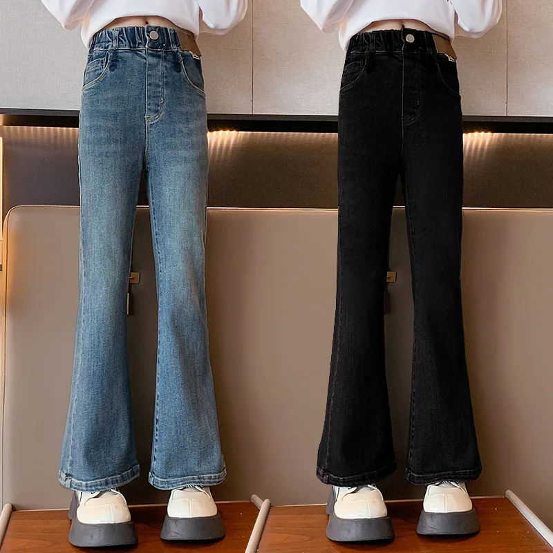 Kids Classic Vintage Blue Flared Jeans for Teens Girl Fashion Bootcut Denim Pants Tweens Child Casual Boot Cut Jeans Trousers
Kids Classic Vintage Blue Flared Jeans for Teens Girl Fashion Bootcut Denim Pants Tweens Child Casual Boot Cut Jeans Trousers