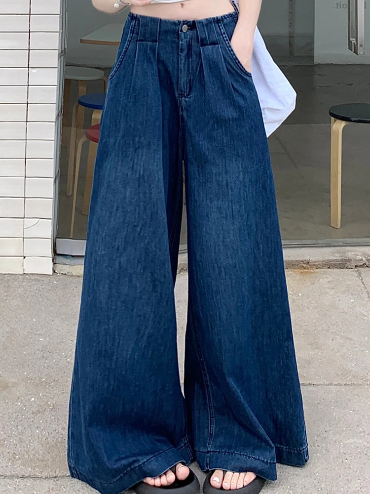 2025 New Fashion Wide Leg Jeans for Women Korean Style Retro Loose High Waist Denim Pants Spring Summer Versatile Casual Trouser
2025 New Fashion Wide Leg Jeans for Women Korean Style Retro Loose High Waist Denim Pants Spring Summer Versatile Casual Trouser