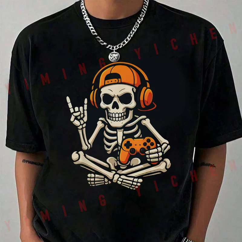 Video Game Skull Print Motorcycle T-shirt Casual Trendy Tshirts For Summer Comfortable Short Sleeve Tops
Video Game Skull Print Motorcycle T-shirt Casual Trendy Tshirts For Summer Comfortable Short Sleeve Tops