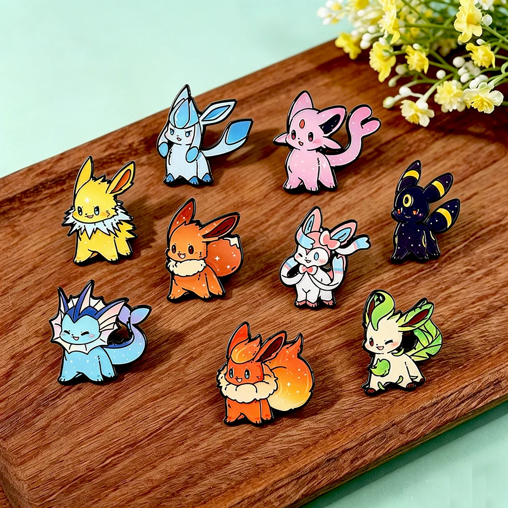 9Pcs Pokemon Eevee Flareon Enamel Pins Kawaii Galaxy Girl's Brooch Badge Fashion Eevee Family Lapel Pins Gifts For Friends
9Pcs Pokemon Eevee Flareon Enamel Pins Kawaii Galaxy Girl's Brooch Badge Fashion Eevee Family Lapel Pins Gifts For Friends