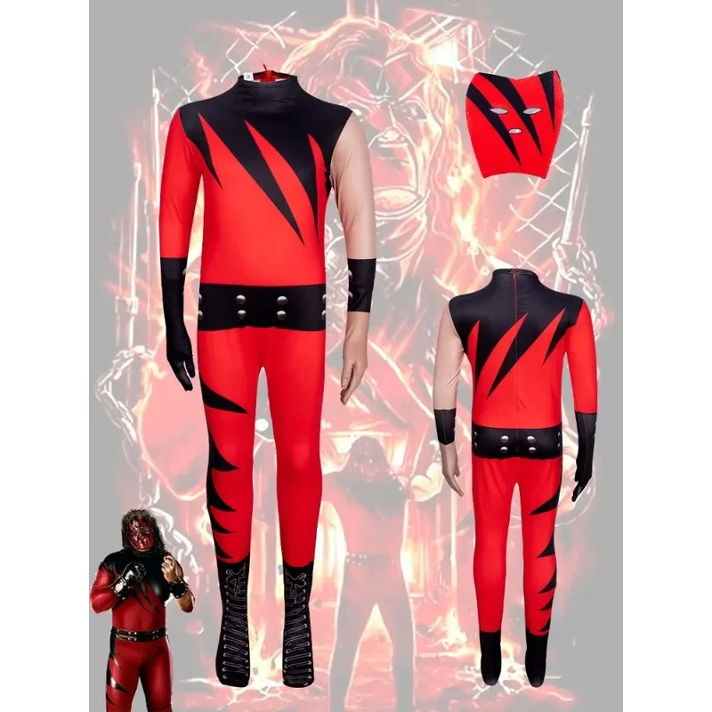 Actor Superstar Children's Wrestler Kane Jumpsuit Set Cosplay Costume Halloween Party Kids Dress Up Boys Girls Bodysuits
Actor Superstar Children's Wrestler Kane Jumpsuit Set Cosplay Costume Halloween Party Kids Dress Up Boys Girls Bodysuits