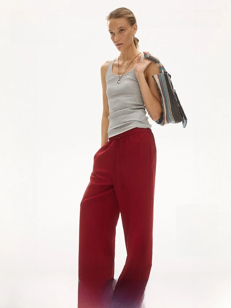 H&M Women's Loose Fit Fashionable Straight Leg Linen Blend Casual Pants High Waist 2026 Summer New Arrival 1259065
H&M Women's Loose Fit Fashionable Straight Leg Linen Blend Casual Pants High Waist 2026 Summer New Arrival 1259065