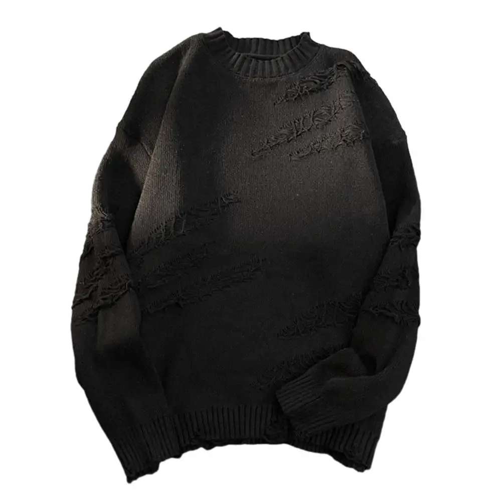 Men Sweater Vintage Hip Hop Style Men's Ripped Knitted Sweater with Thick Long Sleeve Pullover for Fall Winter High Street
Men Sweater Vintage Hip Hop Style Men's Ripped Knitted Sweater with Thick Long Sleeve Pullover for Fall Winter High Street