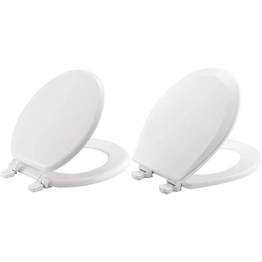 400TTA 000 Economy Toilet Seat Durable Enameled Wood ROUND White and 500EC 390 Toilet Seat with Easy Clean and Change Hinges 1
400TTA 000 Economy Toilet Seat Durable Enameled Wood ROUND White and 500EC 390 Toilet Seat with Easy Clean and Change Hinges 1