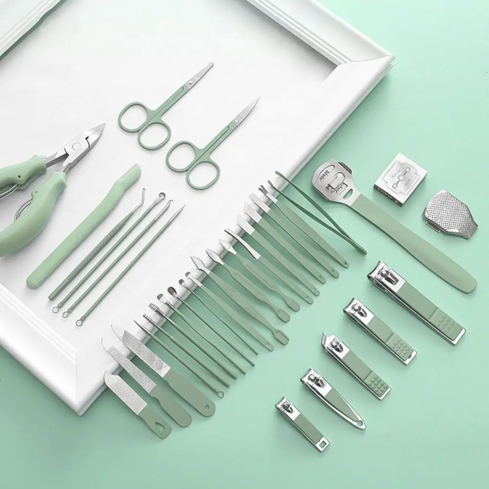 Набор для маникюра из нержавеющей стали: профессиональные зеленые кусачки для ногтей с футляром для хранения, прочный набор для ухода за ногтями для дома
Набор для маникюра из нержавеющей стали: профессиональные зеленые кусачки для ногтей с футляром для хранения, прочный набор для ухода за ногтями для дома