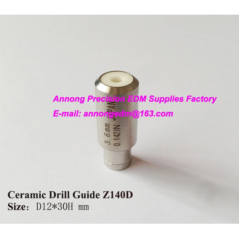 Ø3.0~Ø6.0mm Ceramic Drill Guide Z140D (D12x30Hmm),EDM Driller Electrode Tube Guide for OSAKA,CHARMILLES HD8,HD30,CASTEK,EDMAS
Ø3.0~Ø6.0mm Ceramic Drill Guide Z140D (D12x30Hmm),EDM Driller Electrode Tube Guide for OSAKA,CHARMILLES HD8,HD30,CASTEK,EDMAS