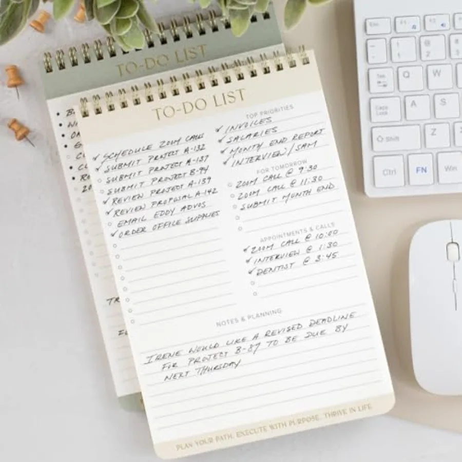 Beautiful To Do List Note Pads Set Of 2 for Easy Daily Planning - The Perfect Work Notepads, Notebooks and Office Desk Supplies
Beautiful To Do List Note Pads Set Of 2 for Easy Daily Planning - The Perfect Work Notepads, Notebooks and Office Desk Supplies