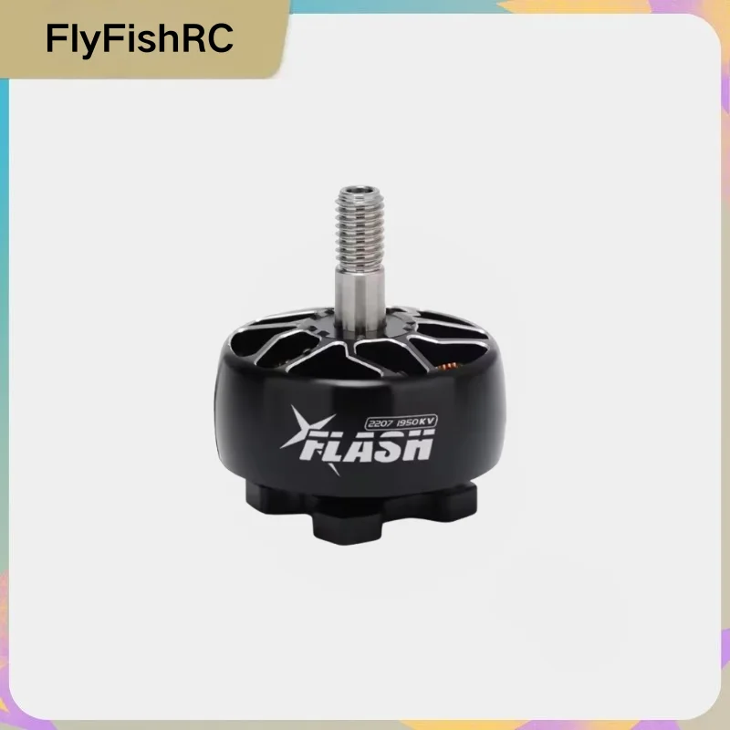 FlyFishRC Flash 2207 Brushless 1950/2005KV 2-6S, for Gemfan HQ 5inch Prop FPV Racing Drone, Wide Voltage Frame Kit Parts
FlyFishRC Flash 2207 Brushless 1950/2005KV 2-6S, for Gemfan HQ 5inch Prop FPV Racing Drone, Wide Voltage Frame Kit Parts