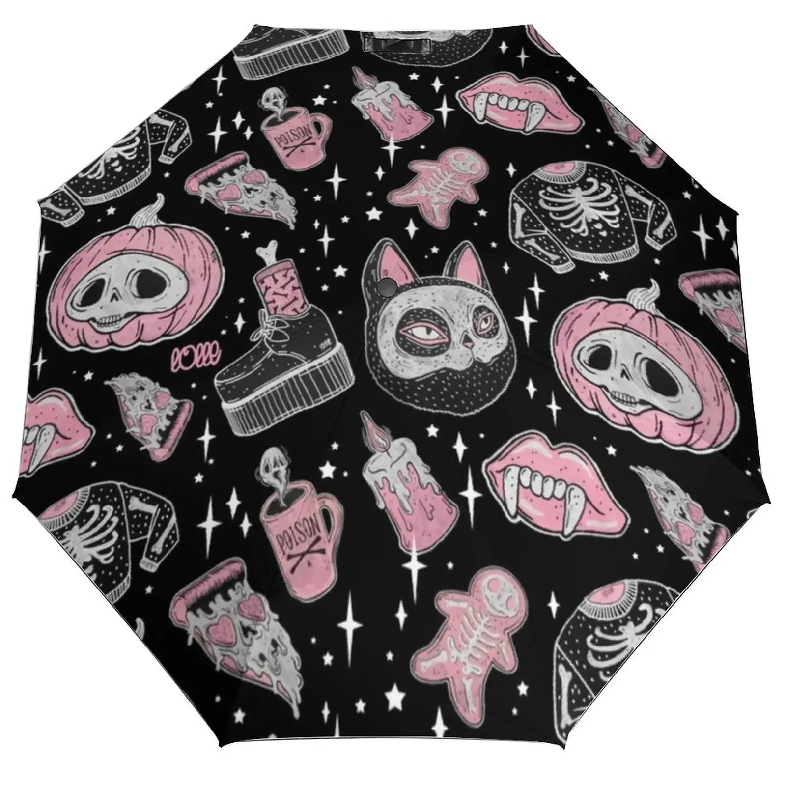 Spooky Skeleton 3 Fold Manual Umbrella Pumpkin Spooks and Creeps Wind Resistant Umbrella UV Protection Lightweight Umbrellas
Spooky Skeleton 3 Fold Manual Umbrella Pumpkin Spooks and Creeps Wind Resistant Umbrella UV Protection Lightweight Umbrellas