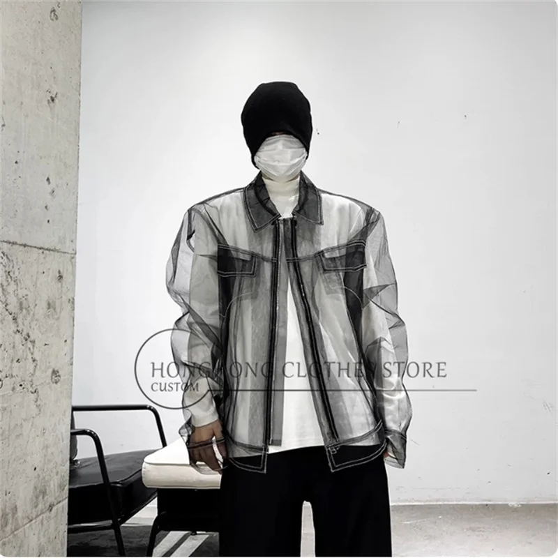 Black short asymmetric wool coat - Men's loose retro fall-winter fringed thick jacket
Black short asymmetric wool coat - Men's loose retro fall-winter fringed thick jacket