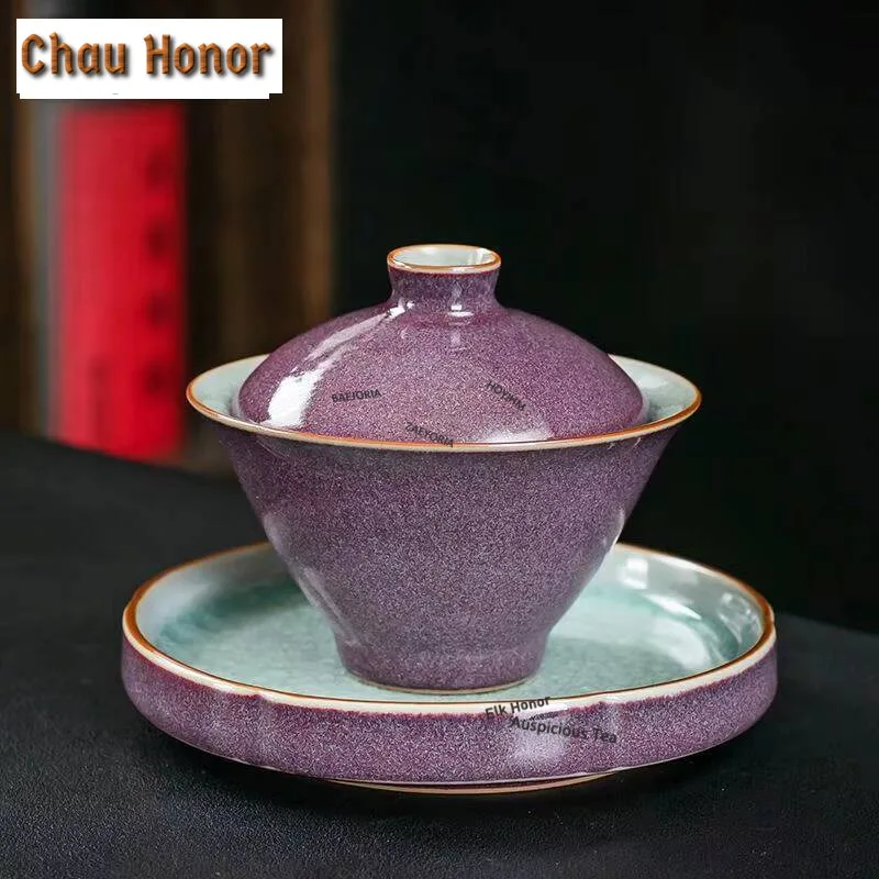 130ml Chinese Jun Kiln Green Gaiwan Handmade Ice Cracking Glaze Tea Brewing Cup Tea Tureen Tea Brewing Cover Bowl Cha Craft Gift
130ml Chinese Jun Kiln Green Gaiwan Handmade Ice Cracking Glaze Tea Brewing Cup Tea Tureen Tea Brewing Cover Bowl Cha Craft Gift