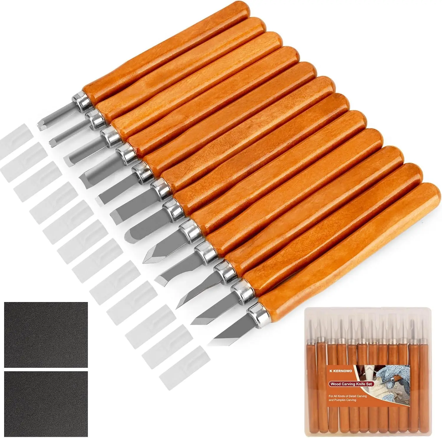 14Pcs Wood Carving Knife Kit with Carbon Steel Blades for Pumpkin Soap Sculpture DIY
14Pcs Wood Carving Knife Kit with Carbon Steel Blades for Pumpkin Soap Sculpture DIY