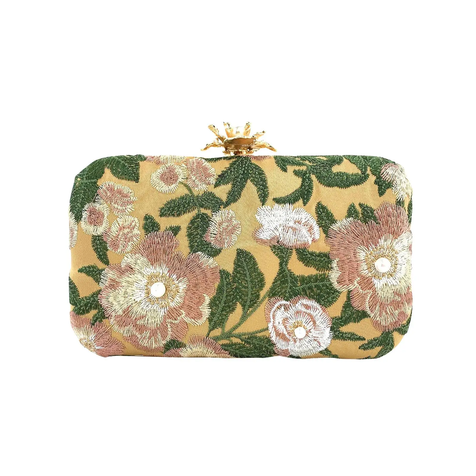 Fashion Embroidered Evening Bag with Detachable Chain Strap Embroidery Handbag Purse Shoulder Bag Womens Clutch for Dinner Party
Fashion Embroidered Evening Bag with Detachable Chain Strap Embroidery Handbag Purse Shoulder Bag Womens Clutch for Dinner Party