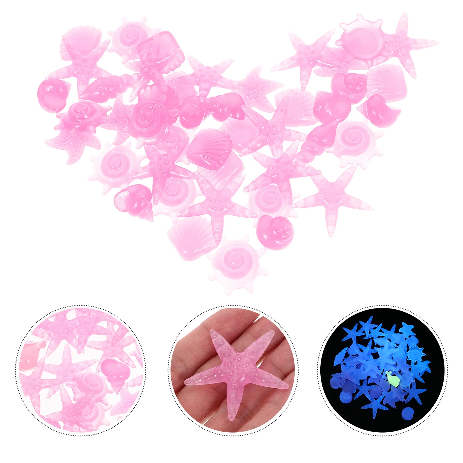50 Pcs Glow in the Night Light Resin Aquarium Decorations Fish Tank Gravels Marine Shells Ocean Decor
50 Pcs Glow in the Night Light Resin Aquarium Decorations Fish Tank Gravels Marine Shells Ocean Decor