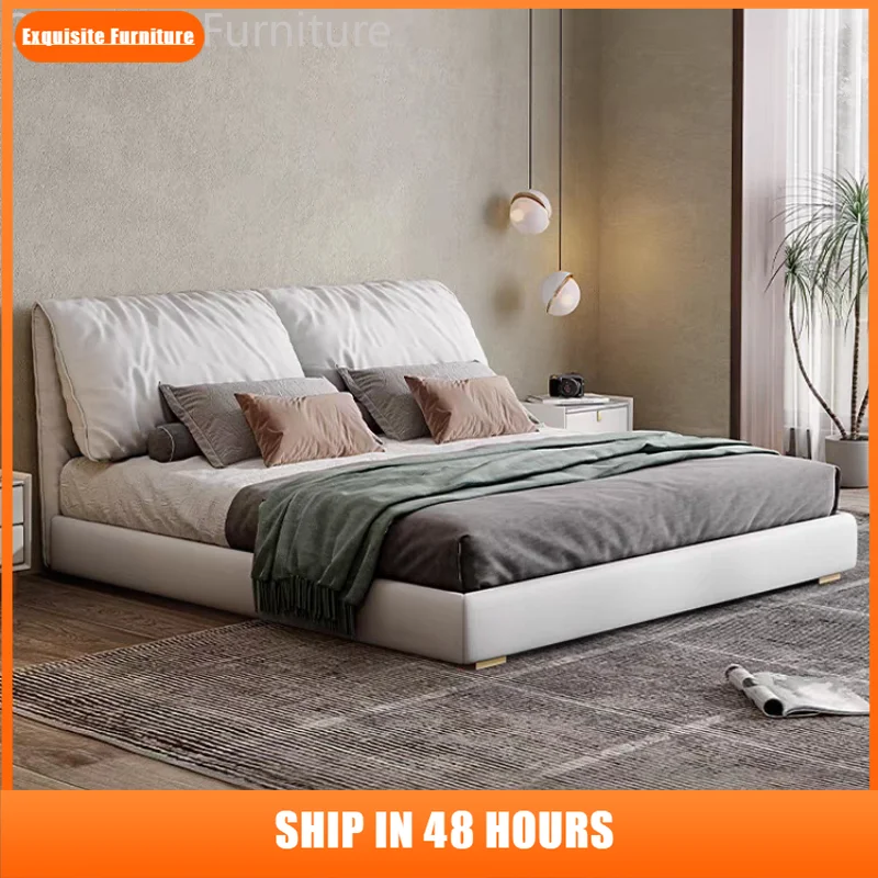 Wood King Headboard Double Bed Frame Luxury Nightstands Queen Twin Bed Frame Under Storage Cama Moderno Lujo Home Furniture
Wood King Headboard Double Bed Frame Luxury Nightstands Queen Twin Bed Frame Under Storage Cama Moderno Lujo Home Furniture