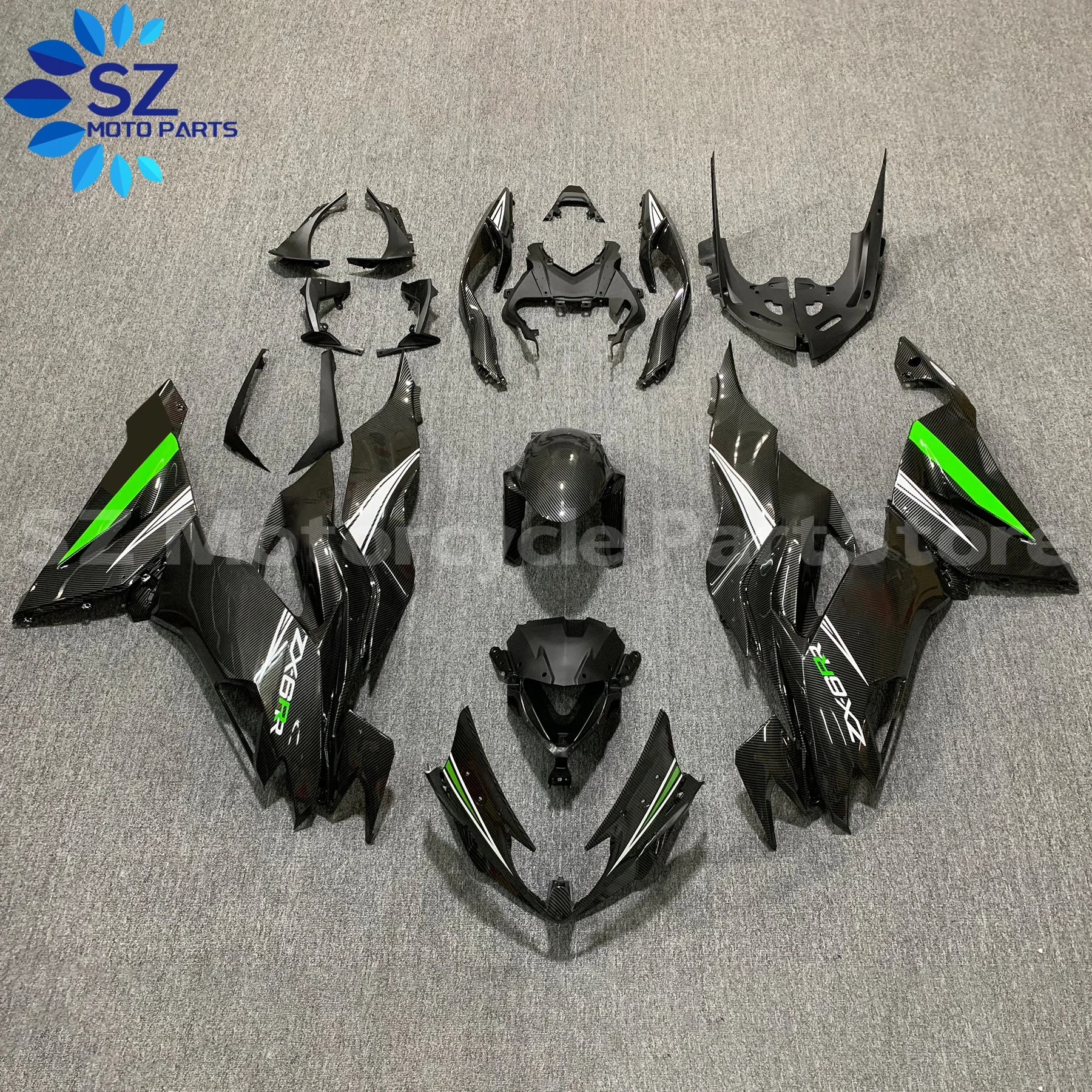 Полный комплект обтекателей для мотоцикла ZX-6R ZX6R 19 20 21 22 636 ZX 6R 2019 2020 2021 2022 Комплект обтекателей кузова из углеродного волокна
Полный комплект обтекателей для мотоцикла ZX-6R ZX6R 19 20 21 22 636 ZX 6R 2019 2020 2021 2022 Комплект обтекателей кузова из углеродного волокна