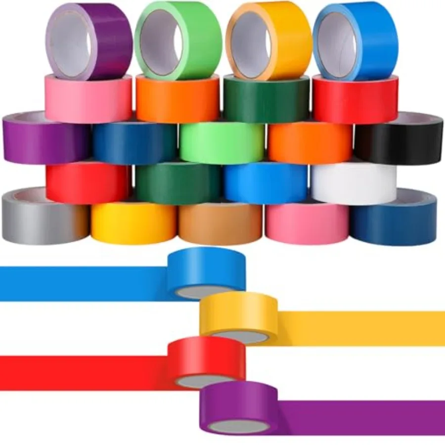 4 Pack Colored Duct Tape Bulk Heavy Duty Waterproof Decorative Duct Tape Multi Purposes No Residue Tear by Hand for DIY Indoor
4 Pack Colored Duct Tape Bulk Heavy Duty Waterproof Decorative Duct Tape Multi Purposes No Residue Tear by Hand for DIY Indoor